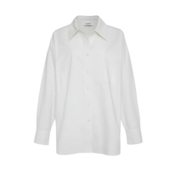 Rumored Womens White Ex-Boyfriend Oversized Shirt Cotton Size S Button Down NWT - Picture 3 of 9